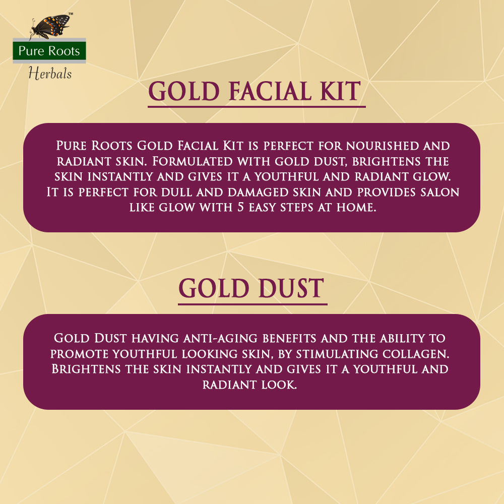 Pure Roots Gold Facial Kit
