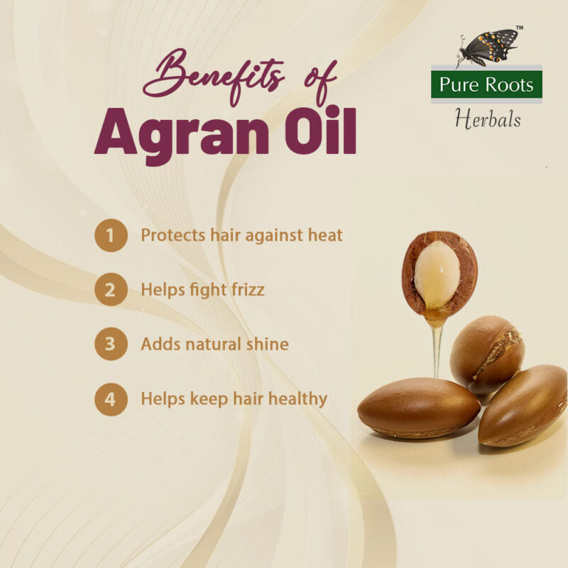 Pure Roots Hair Serum with Argan Oil & Vitamin E 100ml