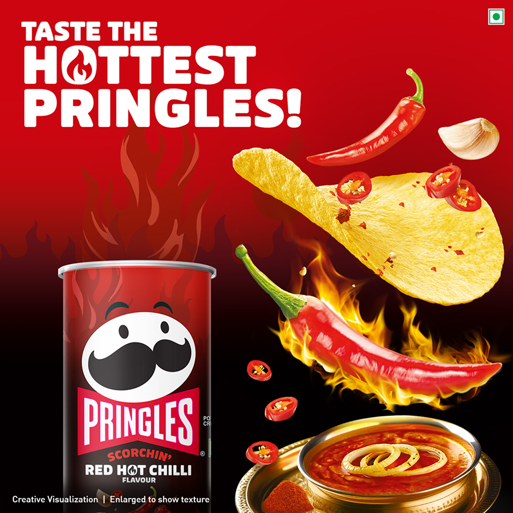 Pringles Scorchin’ Potato Chips (Red Hot Chilli)
