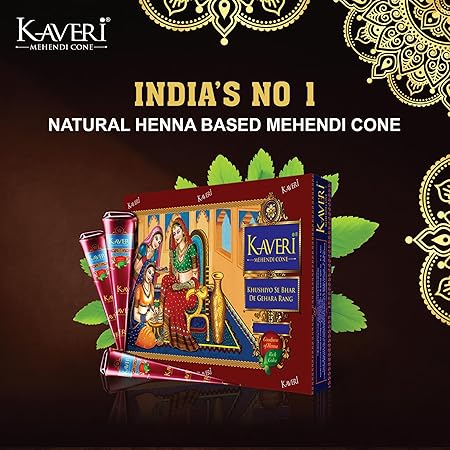 Kaveri Ready to Use Henna Cone for Smooth Mehendi
