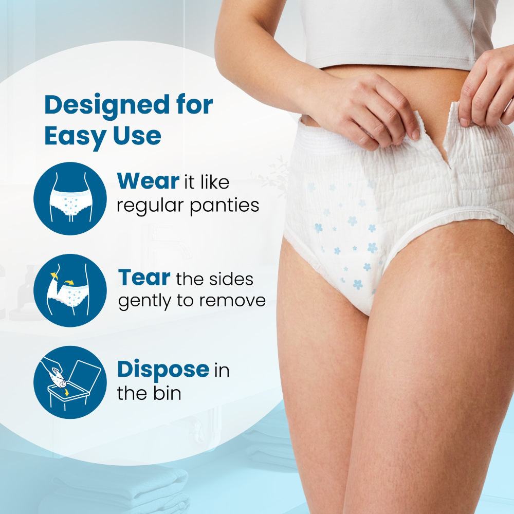 Niine Naturally Soft Disposable Period Panty (L-XL)