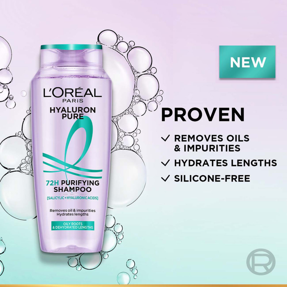L'Oreal Paris Hyaluron Pure 72H Purifying Shampoo