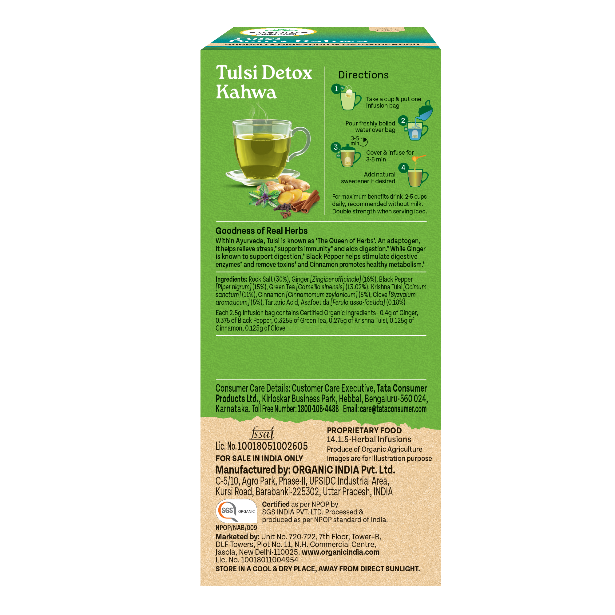 Tulsi Detox Kahwa 25 teabags