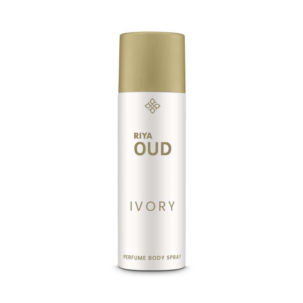 Riya OUD Ivory Deodorant for Unisex | Perfume Body Spray for Men & Women | Warm & Spice Fragrance - 200 ml