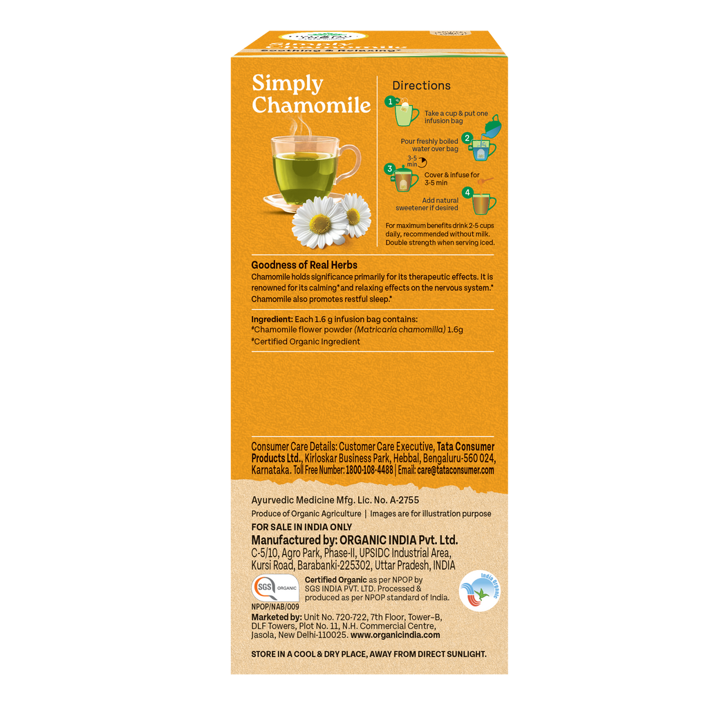 Organic India Simply Chamomile 25 Teabag