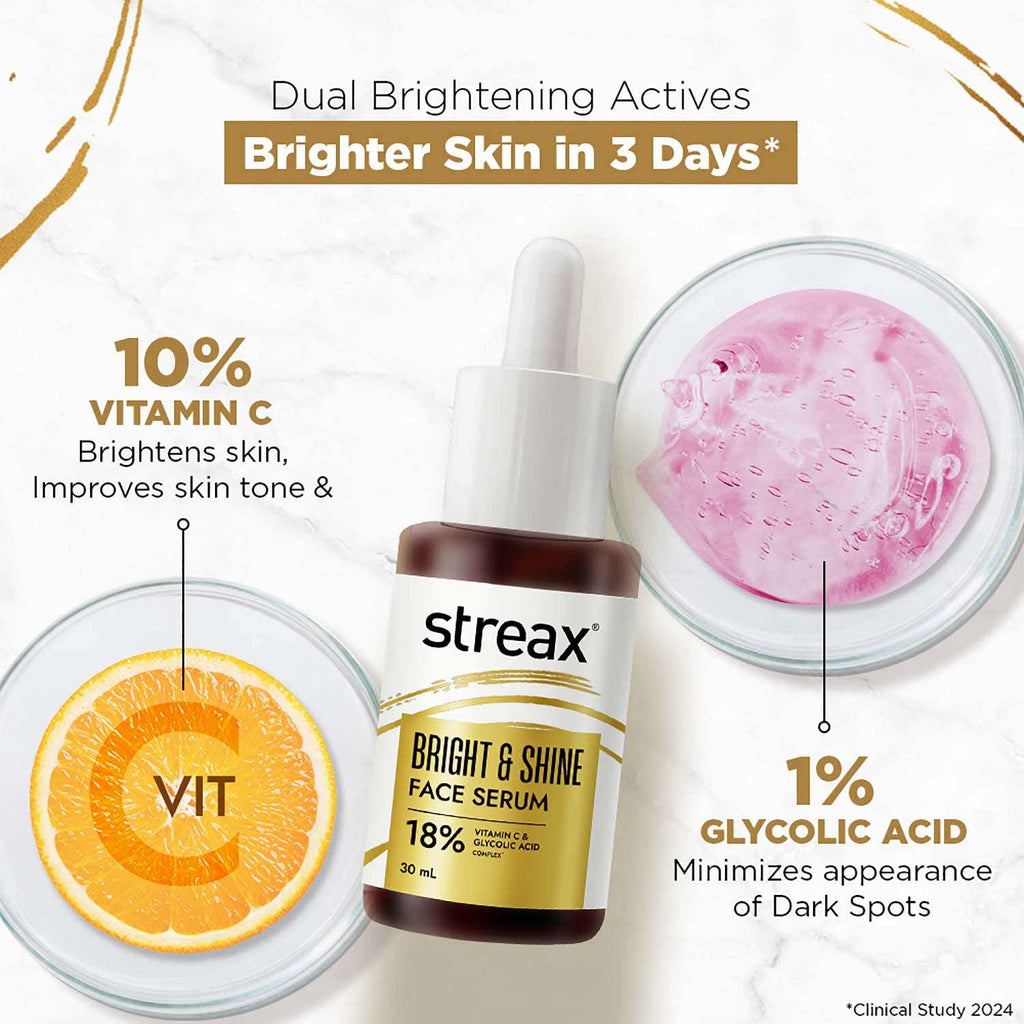 Streax Bright & Shine Face Serum