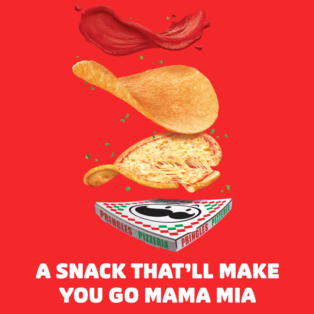Pringles Pizza Flavour Potato Chips - Crispy Snack