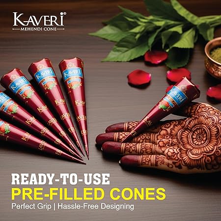 Kaveri Ready to Use Henna Cone for Smooth Mehendi