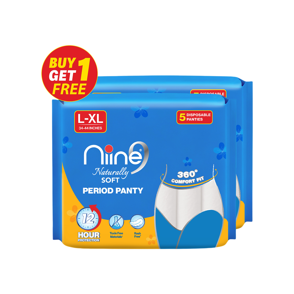 Niine Naturally Soft Disposable Period Panty (L-XL)