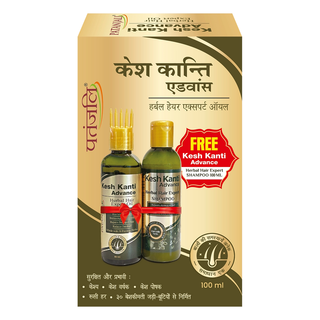 Kesh Kanti Advance Herbal Hair Expert Oil (Free Kk Advance Shampoo)
