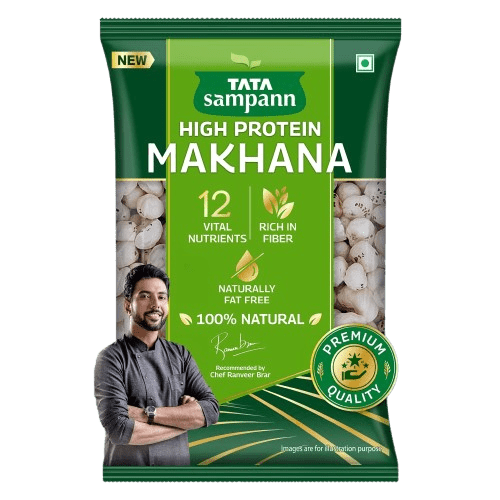 Tata High Protein Makhana | Rich in Fiber | Naturally Fat-Free |