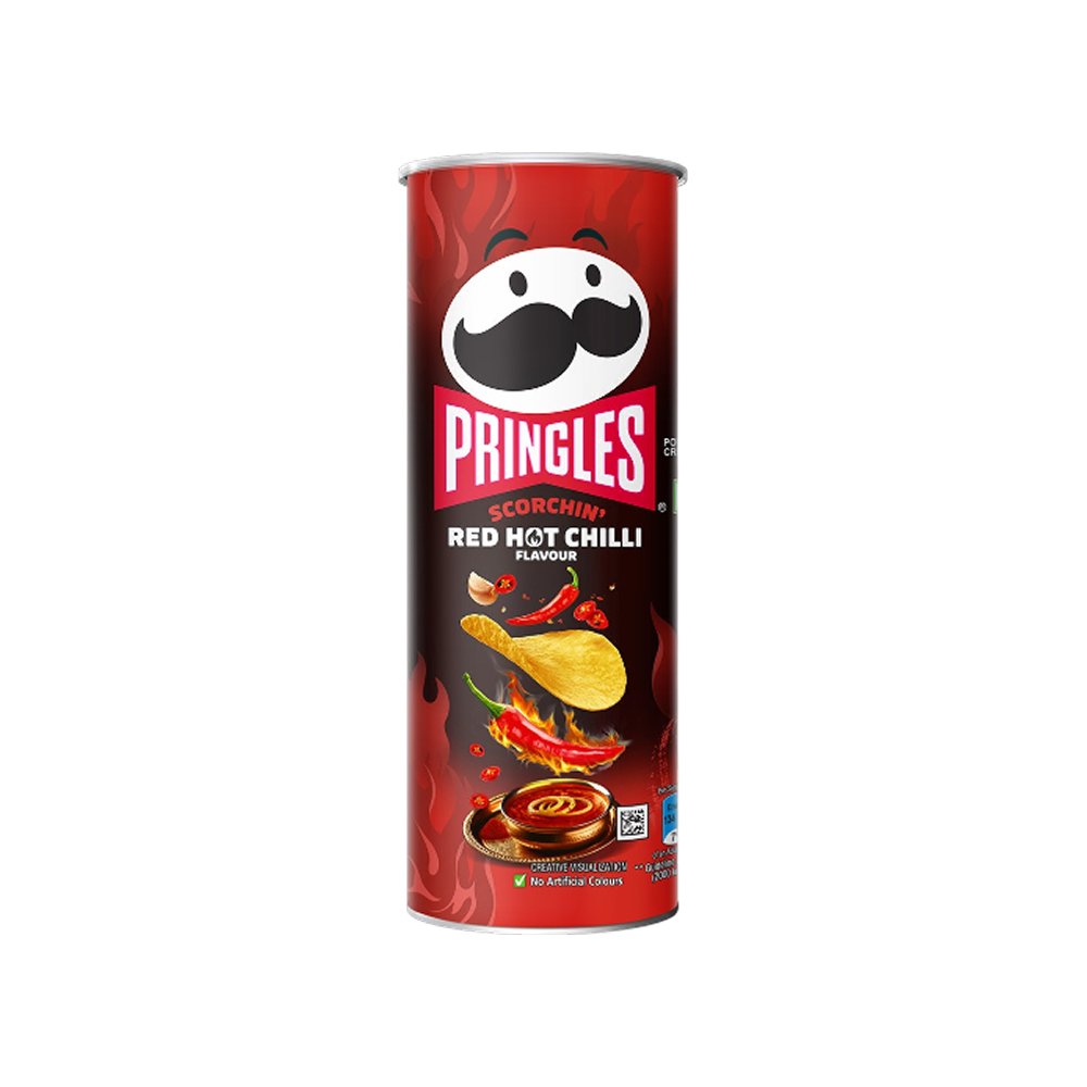 Pringles Scorchin’ Potato Chips (Red Hot Chilli)