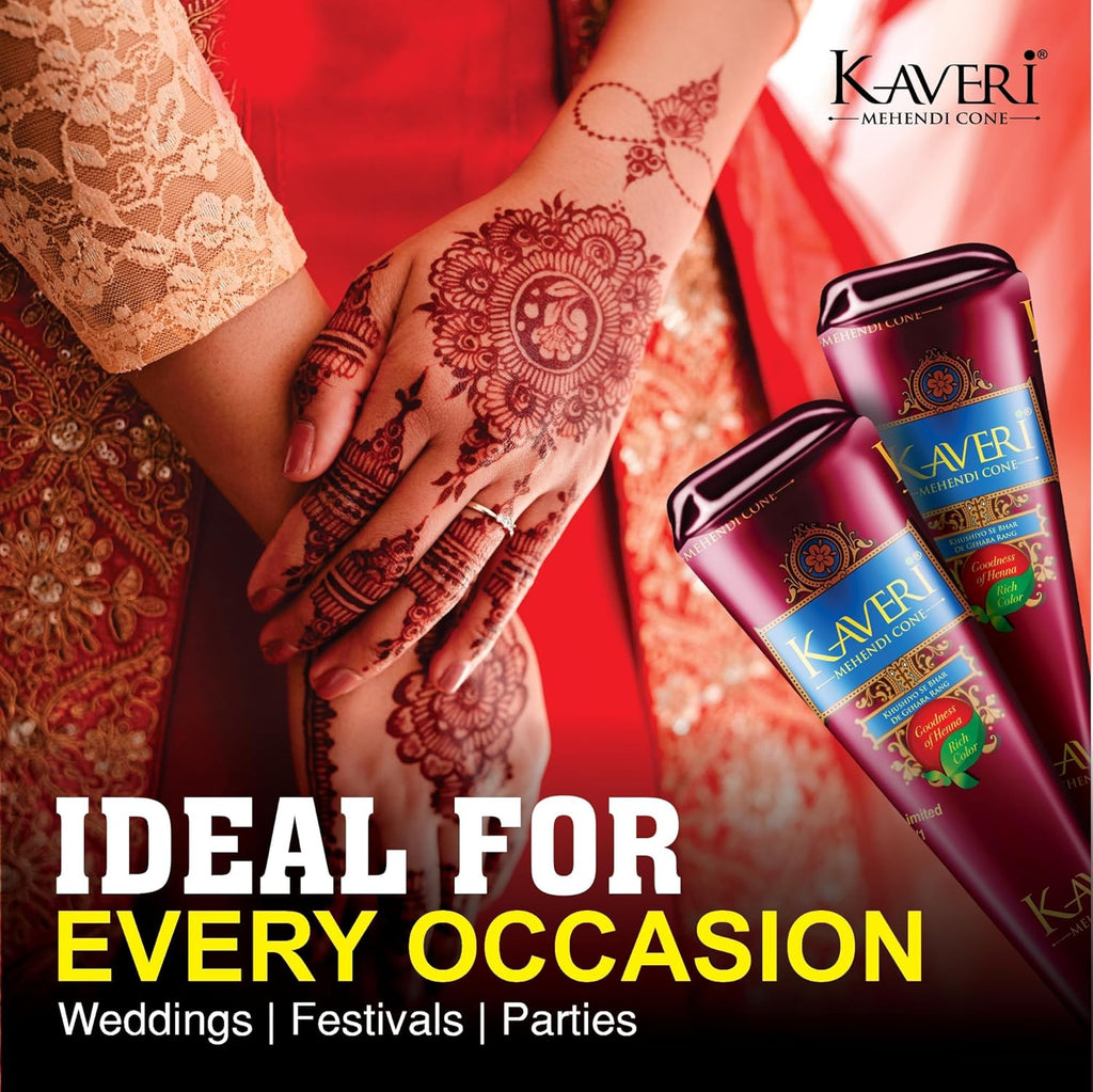Kaveri Ready to Use Henna Cone for Smooth Mehendi