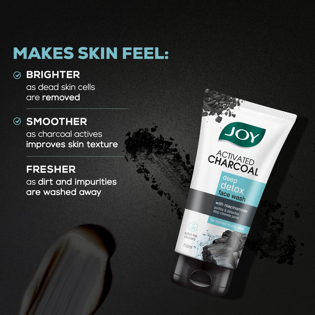 Joy Activated Charcoal Deep Detox Facewash