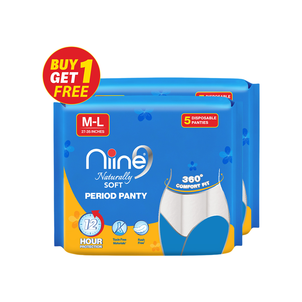 Niine Naturally Soft Disposable Period Panty (M-L)