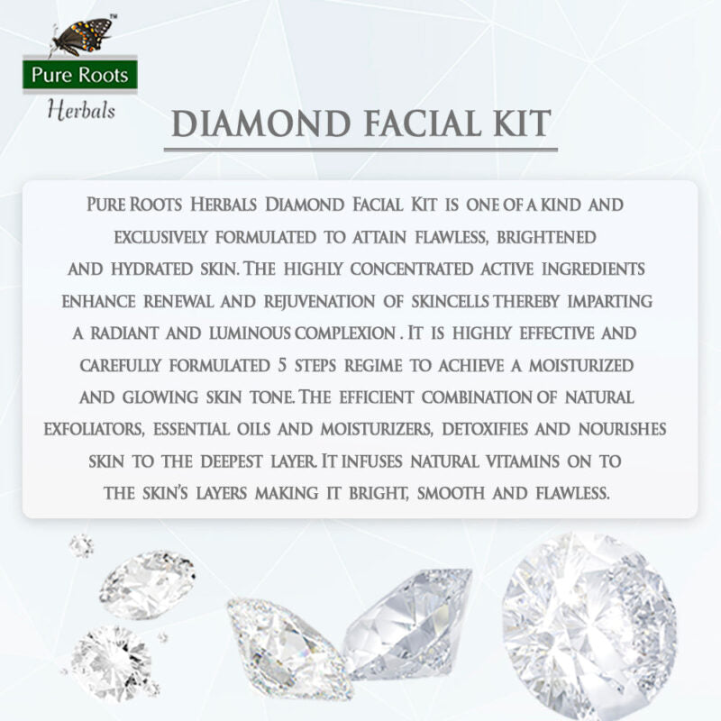 Pure Roots Diamond Facial Kit Men And Women